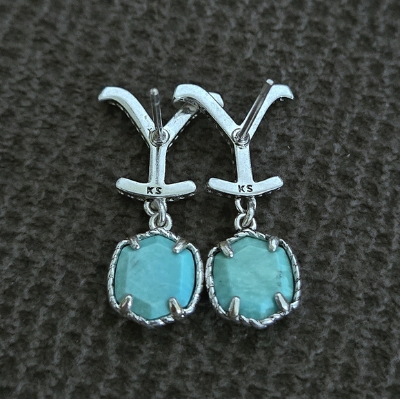 Yellow💛 Rose🌹 By Kendra Scott x Yellowstone🐂 "Dutton" Drop Earrings - NWT - Picture 6 of 16